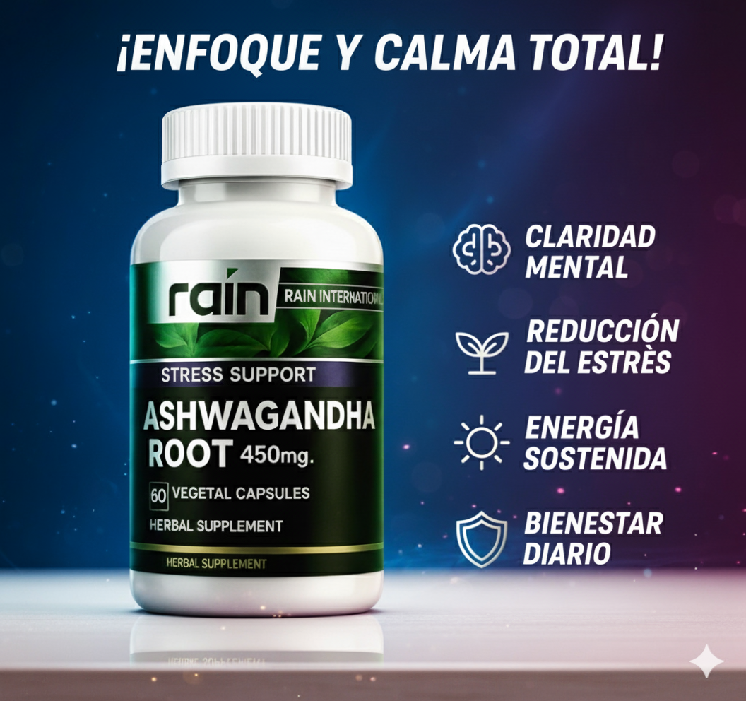 Ashwagandha Magnesio 450mg 60 Caps