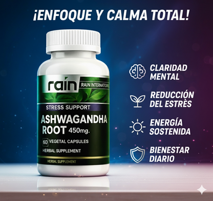 Ashwagandha Magnesio 450mg 60 Caps