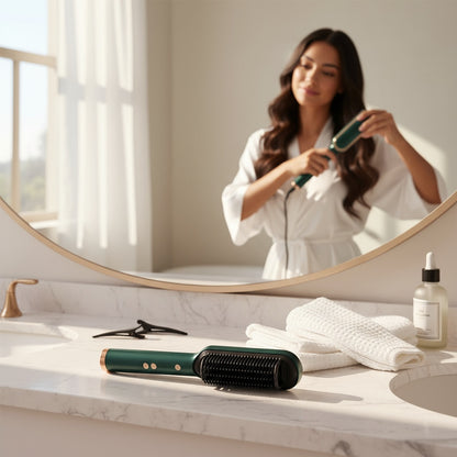 Cepillo Alisador 3 en 1™ Desenreda y alisa sin esfuerzo 🌸